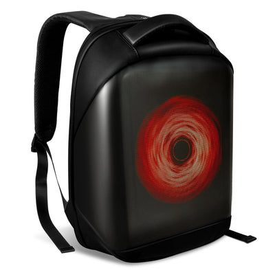 16 Inches LED Motorcycle Backpack with Programmable Full Color Screen Waterproof Riding Backpack for Men And Women