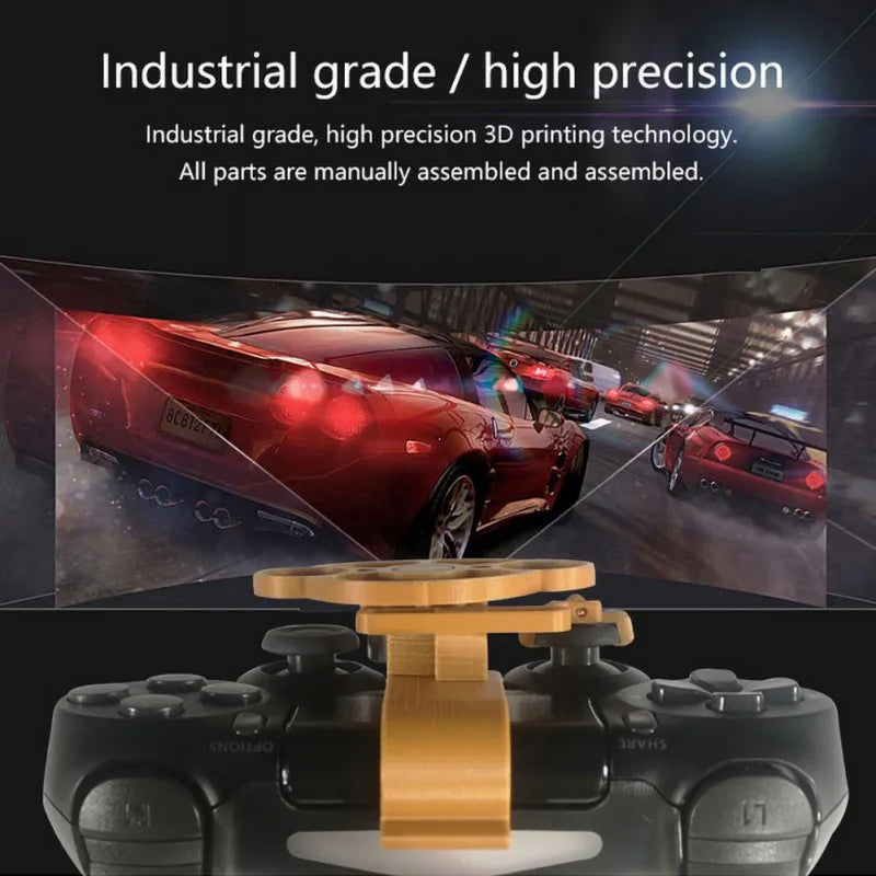 Gaming Racing Wheel Mini Steering Game Controller For Sony Playstation PS4 3D Printed Accessories